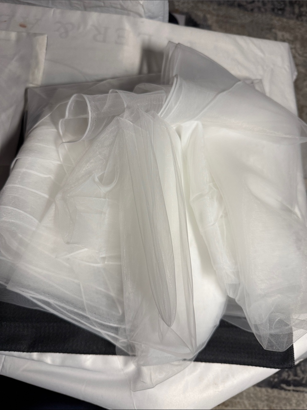 White Sheer Tulle Fabric for Wedding or Home Decor